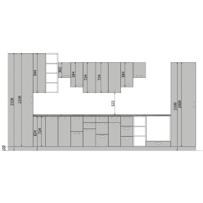 Technické parametry kuchyní