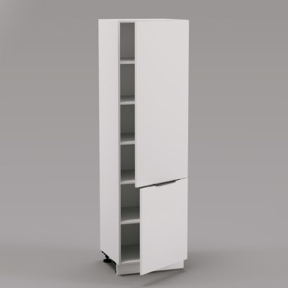 Vysoká skříňka policová 2x dveře