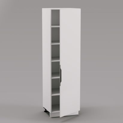 Vysoká skříňka policová 1x dveře